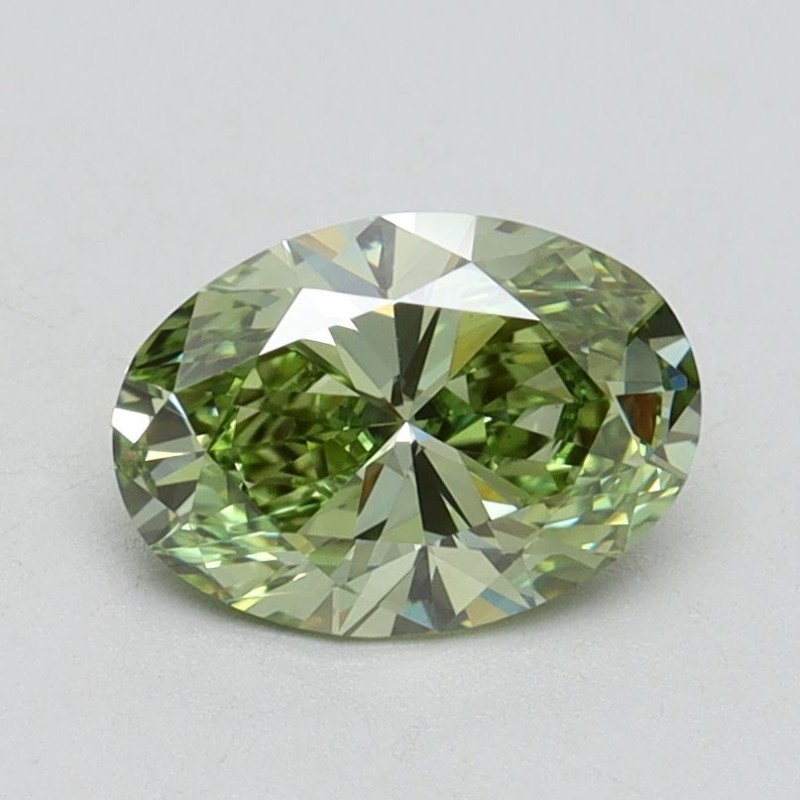 Diament laboratoryjny o barwie fantazyjnej szlif owalny, 1.06ct, VVS2, Fancy Vivid Green, IGI LG614338726 Diament laboratoryjny o barwie fantazyjnej szlif owalny, 1.06ct, VVS2, Fancy Vivid Green, IGI LG614338726
