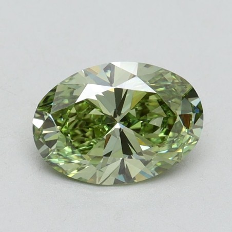 Diament laboratoryjny o barwie fantazyjnej szlif owalny, 1.06ct, VVS2, Fancy Vivid Green, IGI LG614338726