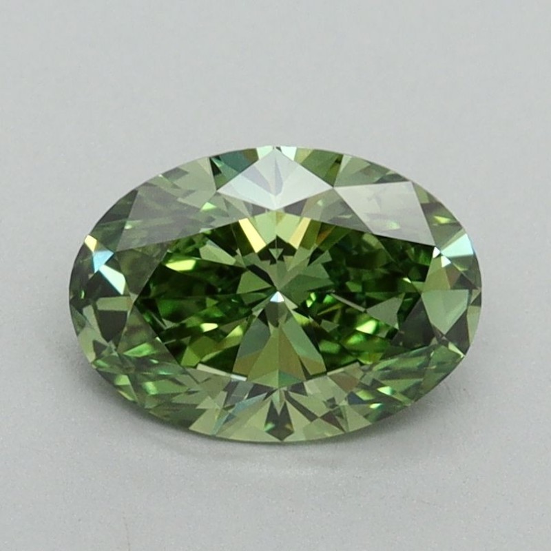 Diament laboratoryjny o barwie fantazyjnej szlif owalny, 1.05ct, VVS2, Fancy Vivid Green, IGI LG614315024 Diament laboratoryjny o barwie fantazyjnej szlif owalny, 1.05ct, VVS2, Fancy Vivid Green, IGI LG614315024