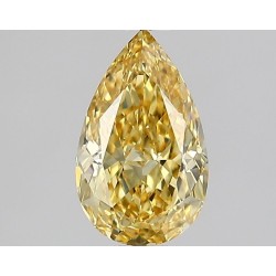 Diament laboratoryjny o barwie fantazyjnej szlif gruszkowy, 1ct, VVS2, Fancy Intense Yellow, IGI LG628442865