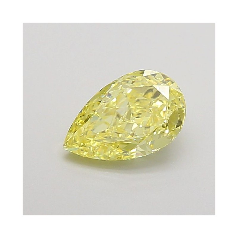 Diament laboratoryjny o barwie fantazyjnej szlif gruszkowy, 0.76ct, VVS2, Fancy Intense Yellow, IGI LG735520164