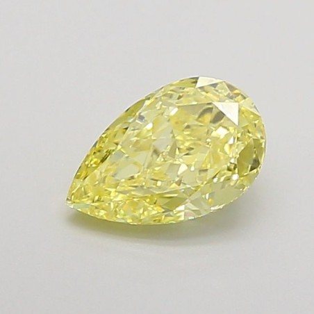 Diament laboratoryjny o barwie fantazyjnej szlif gruszkowy, 0.76ct, VVS2, Fancy Intense Yellow, IGI LG735520164