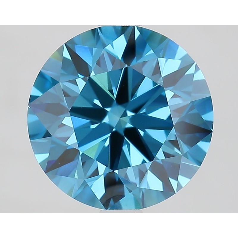Diament laboratoryjny o barwie fantazyjnej szlif okrągły, 2.73ct, VVS2, Fancy Vivid Blue, IGI LG685556888