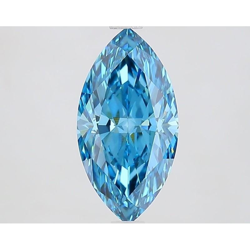 Diament laboratoryjny o barwie fantazyjnej markiza, 1.93ct, VVS2, Fancy Vivid Blue, IGI LG735559566
