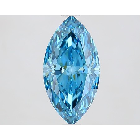 Diament laboratoryjny o barwie fantazyjnej markiza, 1.93ct, VVS2, Fancy Vivid Blue, IGI LG735559566