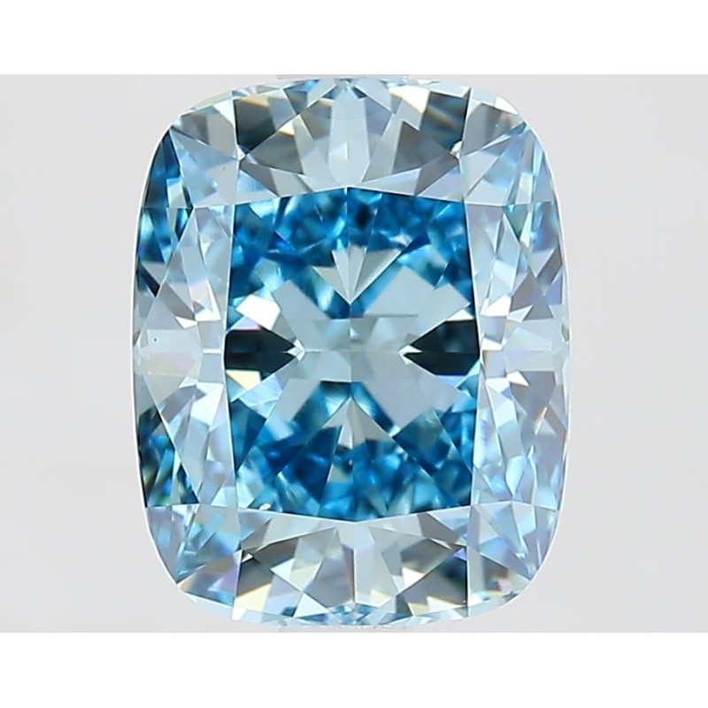 Diament laboratoryjny o barwie fantazyjnej szlif poduszkowy brylantowy, 1.83ct, VVS2, Fancy Intense Blue, IGI LG685556881