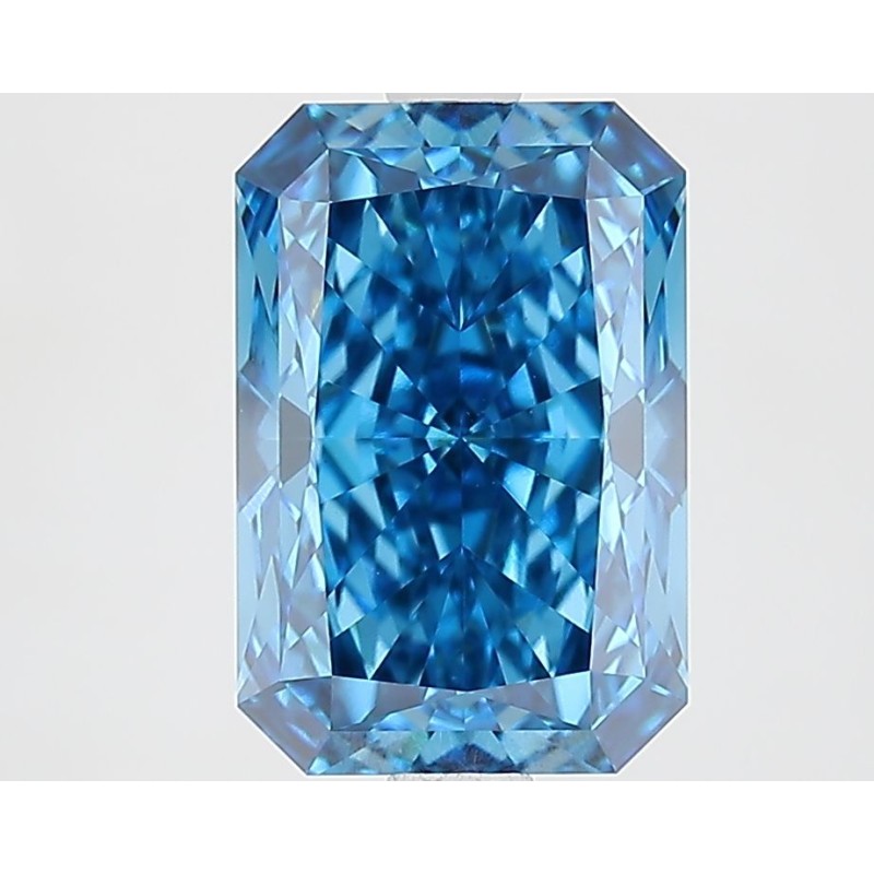 Diament laboratoryjny o barwie fantazyjnej radiant, 2.78ct, VVS2, Fancy Vivid Blue, IGI LG731538310
