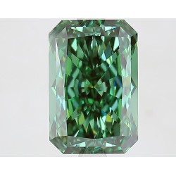 Diament laboratoryjny o barwie fantazyjnej radiant, 2.83ct, VVS2, Fancy Vivid Green, IGI LG739524326