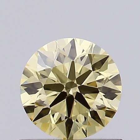 Diament laboratoryjny o barwie fantazyjnej szlif okrągły, 0.54ct, VVS2, Fancy Intense Yellow, IGI LG733582538