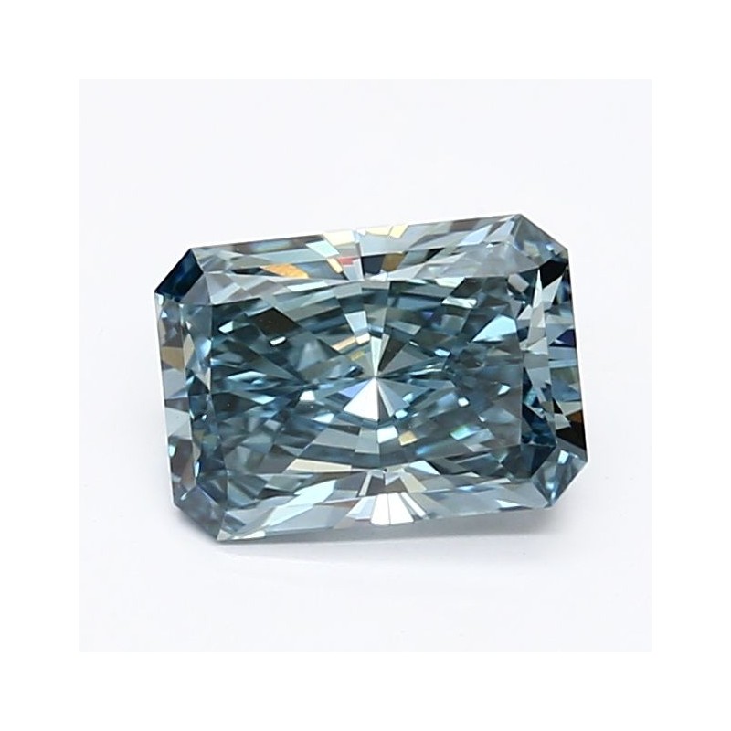 Diament laboratoryjny o barwie fantazyjnej radiant, 1.08ct, VVS2, Fancy Vivid Blue, IGI LG628486403