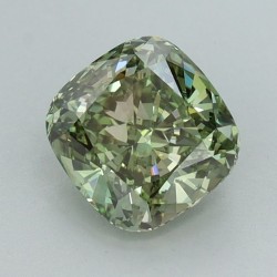 Diament laboratoryjny o barwie fantazyjnej szlif poduszkowy brylantowy, 1.33ct, VVS2, Fancy Vivid Green, IGI LG658491852