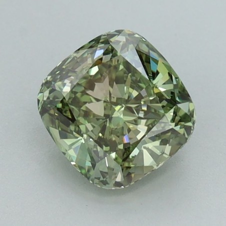 Diament laboratoryjny o barwie fantazyjnej szlif poduszkowy brylantowy, 1.33ct, VVS2, Fancy Vivid Green, IGI LG658491852