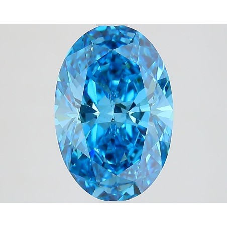 Diament laboratoryjny o barwie fantazyjnej szlif owalny, 2.56ct, VVS2, Fancy Vivid Blue, IGI LG711526063