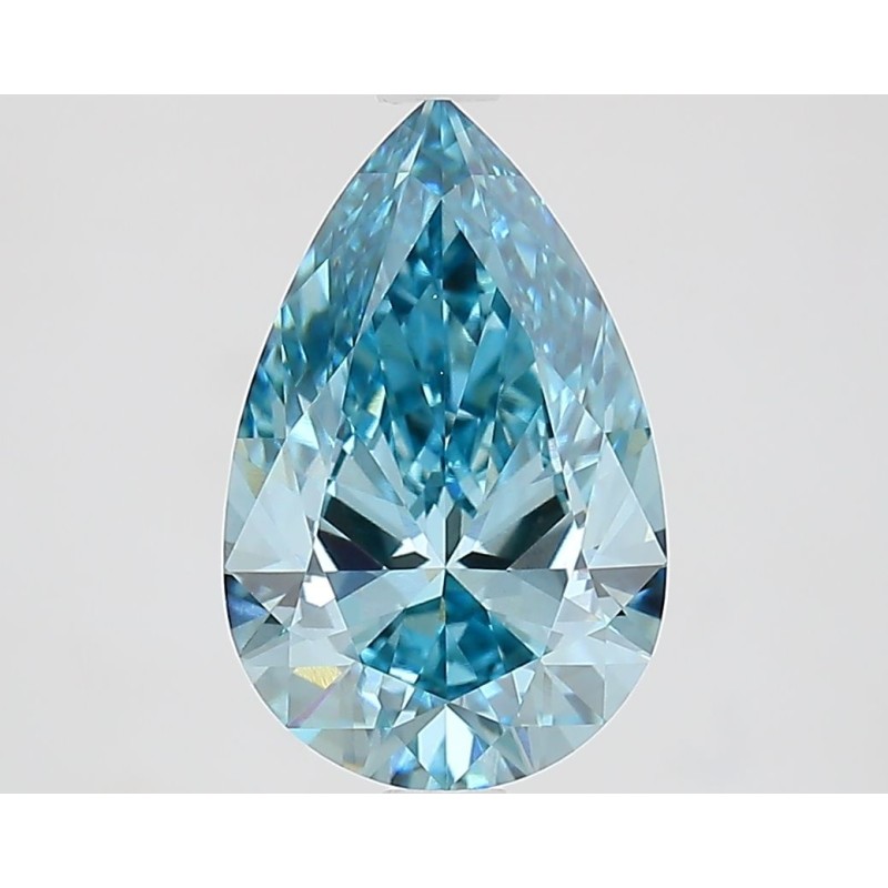 Diament laboratoryjny o barwie fantazyjnej szlif gruszkowy, 2.58ct, VVS2, Fancy Vivid Blue, IGI LG695502865