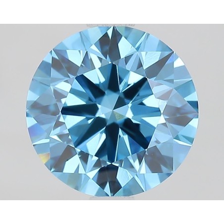 Diament laboratoryjny o barwie fantazyjnej szlif okrągły, 1.71ct, VVS2, Fancy Vivid Blue, IGI LG686501420