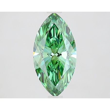 Diament laboratoryjny o barwie fantazyjnej markiza, 1.72ct, VVS2, Fancy Vivid Green, IGI LG733573315