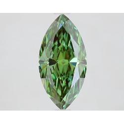 Diament laboratoryjny o barwie fantazyjnej markiza, 1.8ct, VVS2, Fancy Vivid Green, IGI LG737570532