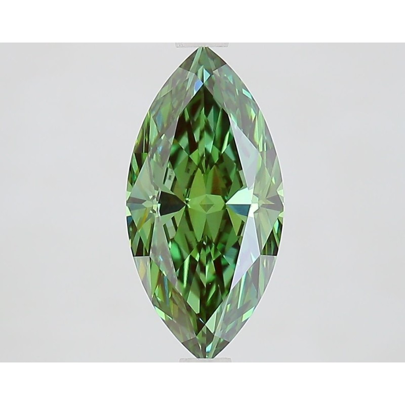 Diament laboratoryjny o barwie fantazyjnej markiza, 1.8ct, VVS2, Fancy Vivid Green, IGI LG737570532 Diament laboratoryjny o barwie fantazyjnej markiza, 1.8ct, VVS2, Fancy Vivid Green, IGI LG737570532