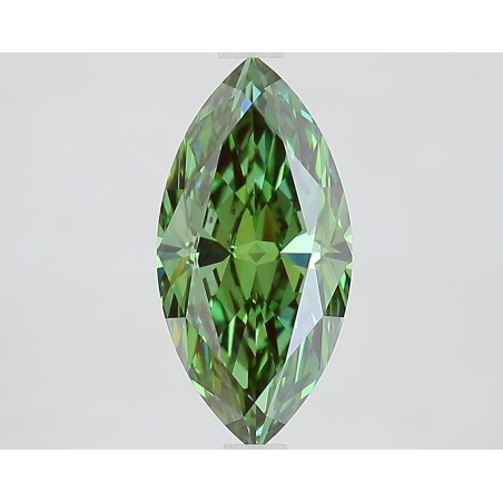 Diament laboratoryjny o barwie fantazyjnej markiza, 1.8ct, VVS2, Fancy Vivid Green, IGI LG737570532