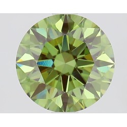 Diament laboratoryjny o barwie fantazyjnej szlif okrągły, 1.76ct, VVS2, Fancy Vivid Green, IGI LG694562637