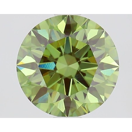 Diament laboratoryjny o barwie fantazyjnej szlif okrągły, 1.76ct, VVS2, Fancy Vivid Green, IGI LG694562637