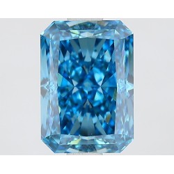 Diament laboratoryjny o barwie fantazyjnej radiant, 1.71ct, VVS2, Fancy Vivid Blue, IGI LG735563164