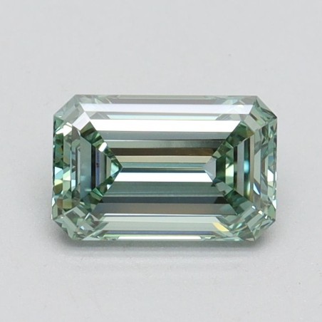 Diament laboratoryjny o barwie fantazyjnej szlif szmaragdowy, 1.05ct, VVS2, Fancy Intense Green, IGI LG610349678