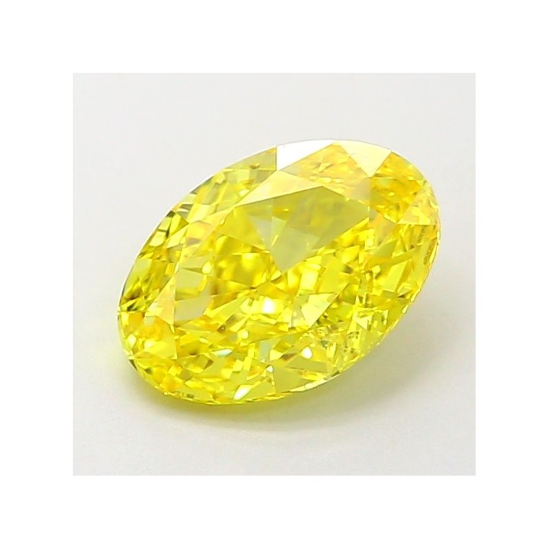 Diament laboratoryjny o barwie fantazyjnej szlif owalny, 1.02ct, VVS2, Fancy Vivid Yellow, IGI LG700503067