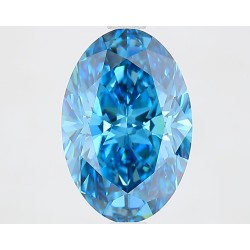 Diament laboratoryjny o barwie fantazyjnej szlif owalny, 2.56ct, VVS2, Fancy Vivid Blue, IGI LG739506284