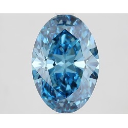 Diament laboratoryjny o barwie fantazyjnej szlif owalny, 2.56ct, VVS2, Fancy Vivid Blue, IGI LG732550462