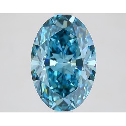 Diament laboratoryjny o barwie fantazyjnej szlif owalny, 2.6ct, VVS2, Fancy Vivid Blue, IGI LG734543273