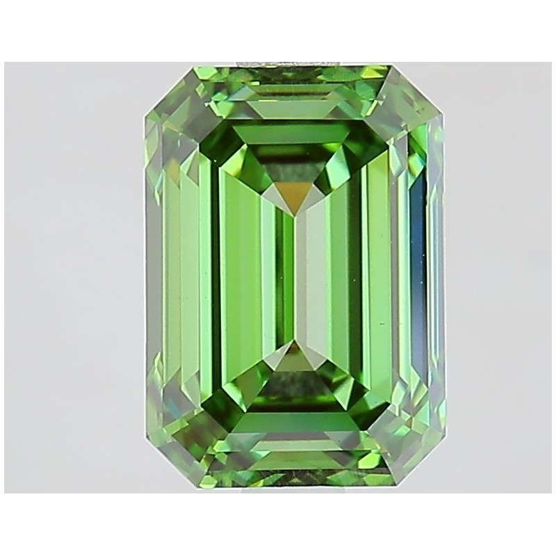 Diament laboratoryjny o barwie fantazyjnej szlif szmaragdowy, 2.54ct, VVS2, Fancy Vivid Green, IGI LG739524327 Diament laboratoryjny o barwie fantazyjnej szlif szmaragdowy, 2.54ct, VVS2, Fancy Vivid Green, IGI LG739524327