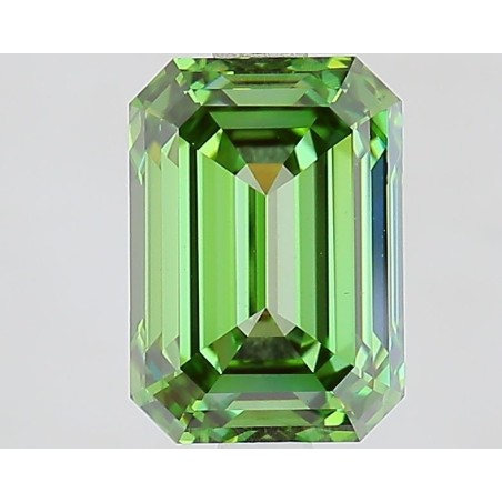 Diament laboratoryjny o barwie fantazyjnej szlif szmaragdowy, 2.54ct, VVS2, Fancy Vivid Green, IGI LG739524327