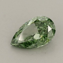 Diament laboratoryjny o barwie fantazyjnej szlif gruszkowy, 0.68ct, VVS1, Fancy Vivid Green, IGI LG733551398
