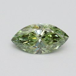 Diament laboratoryjny o barwie fantazyjnej markiza, 1.02ct, VVS2, Fancy Vivid Green, IGI LG614315009
