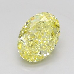 Diament laboratoryjny o barwie fantazyjnej szlif owalny, 1.52ct, VVS2, Fancy Yellow, IGI LG737538893