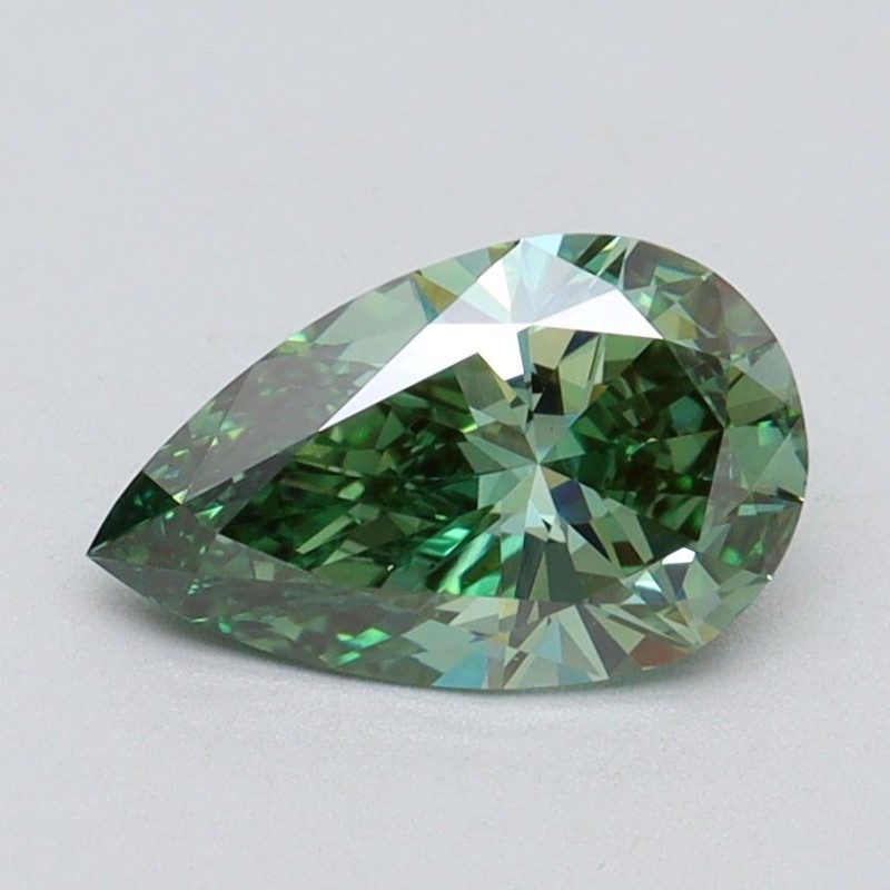 Diament laboratoryjny o barwie fantazyjnej szlif gruszkowy, 1.02ct, VVS2, Fancy Vivid Green, IGI LG611394695 Diament laboratoryjny o barwie fantazyjnej szlif gruszkowy, 1.02ct, VVS2, Fancy Vivid Green, IGI LG611394695