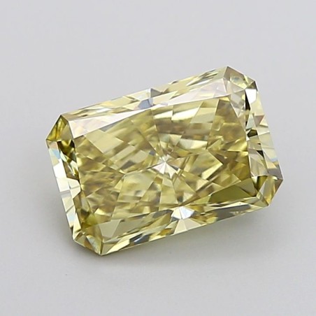 Diament laboratoryjny o barwie fantazyjnej radiant, 2.5ct, VVS2, Fancy Gray Yellow, IGI LG732572508