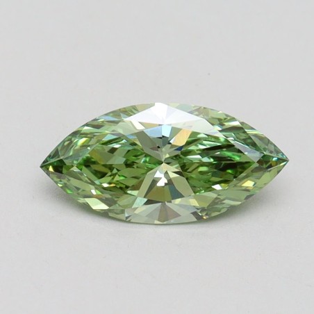 Diament laboratoryjny o barwie fantazyjnej markiza, 1.04ct, VVS2, Fancy Vivid Green, IGI LG611371273