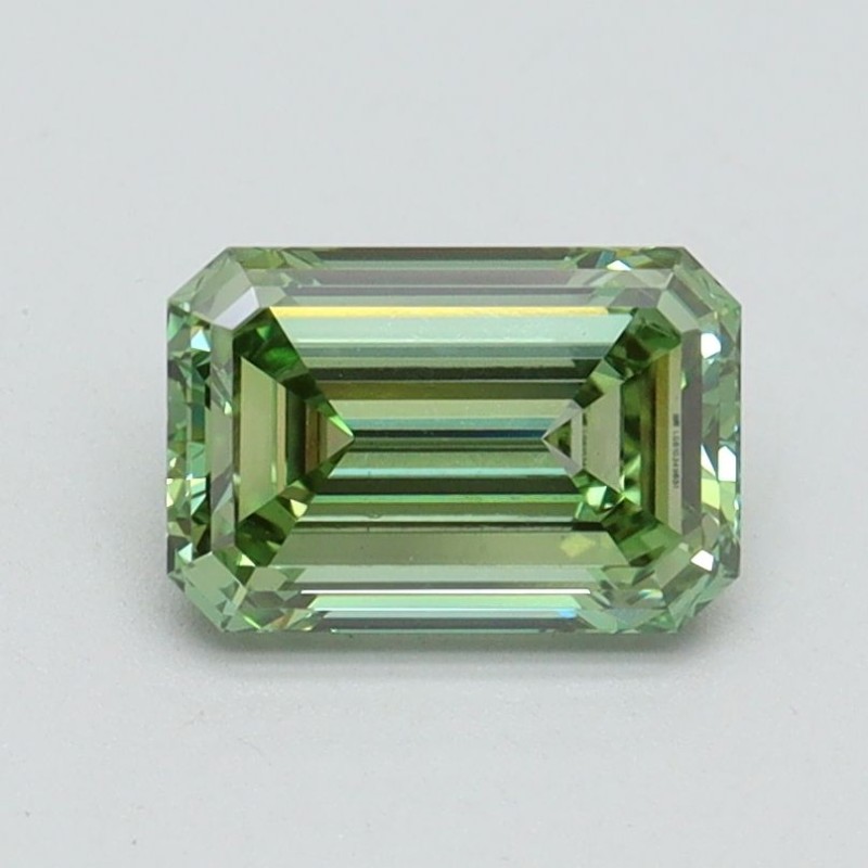 Diament laboratoryjny o barwie fantazyjnej szlif szmaragdowy, 1.04ct, VVS2, Fancy Vivid Green, IGI LG610349651 Diament laboratoryjny o barwie fantazyjnej szlif szmaragdowy, 1.04ct, VVS2, Fancy Vivid Green, IGI LG610349651