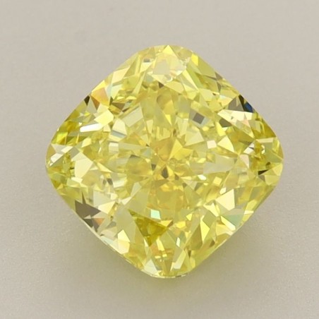 Diament laboratoryjny o barwie fantazyjnej szlif poduszkowy brylantowy, 1.79ct, VVS2, Fancy Vivid Yellow, IGI LG628496777