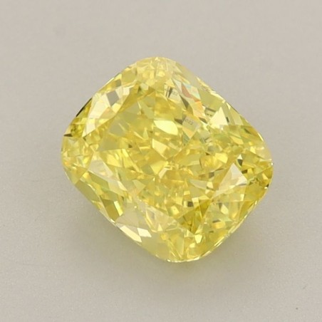 Diament laboratoryjny o barwie fantazyjnej szlif poduszkowy brylantowy, 1.29ct, VVS2, Fancy Vivid Yellow, IGI 631444022