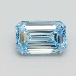 Diament laboratoryjny o barwie fantazyjnej szlif szmaragdowy, 1.04ct, VVS2, Fancy Intense Blue, IGI LG607348664