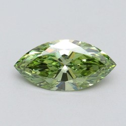 Diament laboratoryjny o barwie fantazyjnej markiza, 1.04ct, VVS2, Fancy Vivid Green, IGI LG611394667