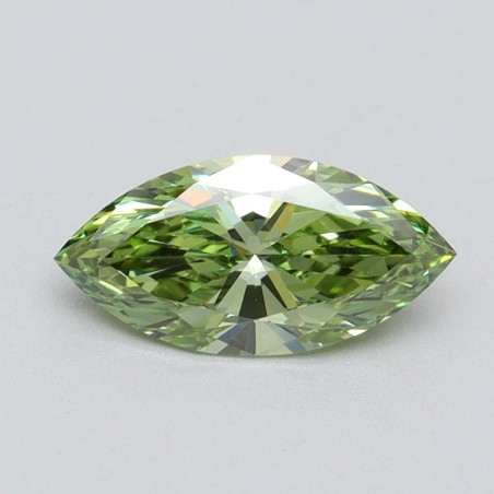 Diament laboratoryjny o barwie fantazyjnej markiza, 1.04ct, VVS2, Fancy Vivid Green, IGI LG611394667