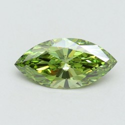 Diament laboratoryjny o barwie fantazyjnej markiza, 1.04ct, VVS2, Fancy Vivid Green, IGI LG611371256