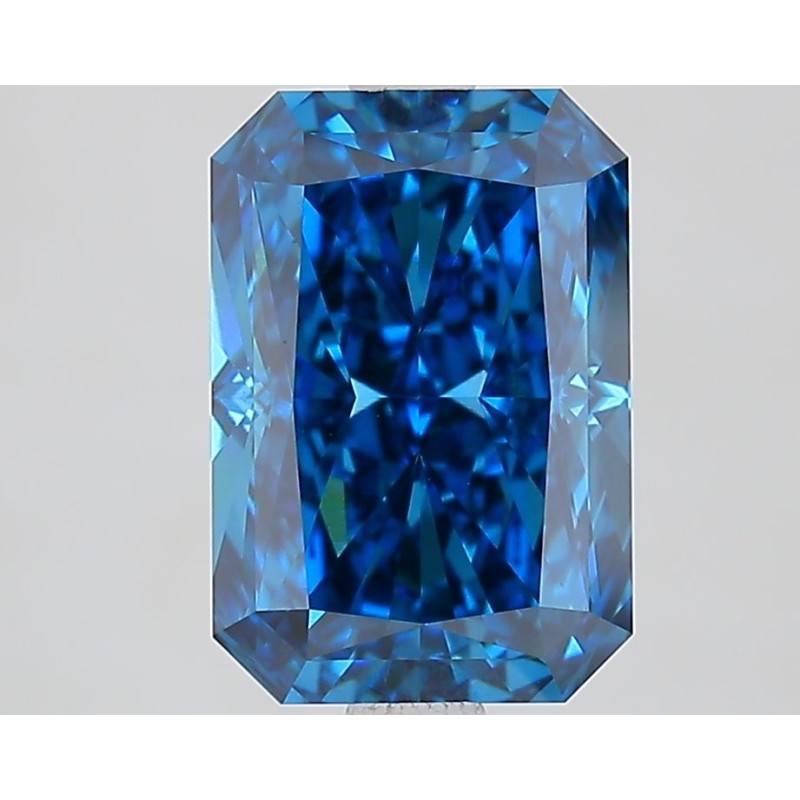 Diament laboratoryjny o barwie fantazyjnej radiant, 2.62ct, VVS2, Fancy Vivid Blue, IGI LG731595066