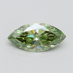 Diament laboratoryjny o barwie fantazyjnej markiza, 1.04ct, VVS2, Fancy Vivid Green, IGI LG611355333