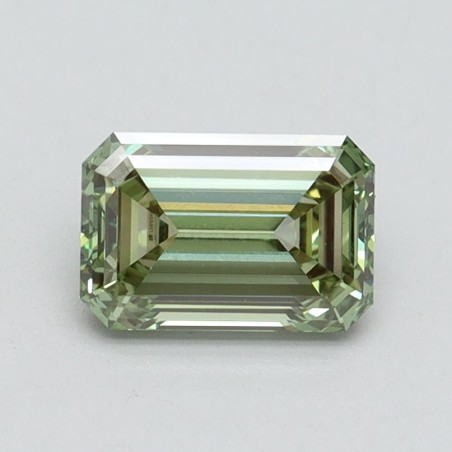 Diament laboratoryjny o barwie fantazyjnej szlif szmaragdowy, 1.04ct, VVS2, Fancy Intense Green, IGI LG610349641