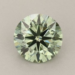 Diament laboratoryjny o barwie fantazyjnej szlif okrągły, 0.97ct, VVS2, Fancy Vivid Green, IGI LG666407867